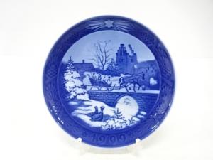 ROYAL COPENHAGEN　ロイヤルコペンハーゲン　「The Sleigh Ride」　イヤープレート(1999)　洋食器